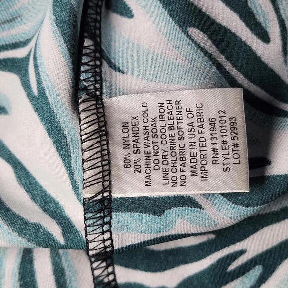 Jude Connally Women's Midi Dress Size S Blue Zebra Print Green - Picture 6 of 9